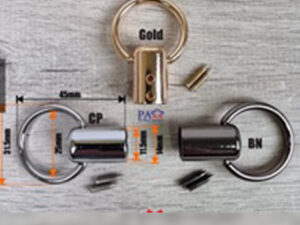 Embout pour cordon 10 mm à baril longueur 37 mm + anneau ø 22 mm doré – Image 4
