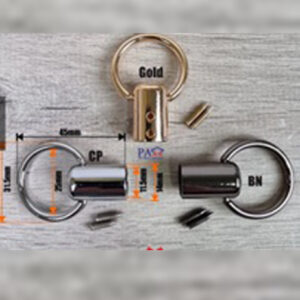 Embout pour cordon 10 mm à baril longueur 37 mm + anneau ø 22 mm doré – Image 4