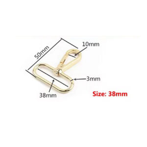 Mousqueton pivotant rond en métal de 38mm – Image 5