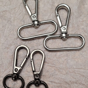 Mousqueton pivotant rond en métal de 38mm – Image 4