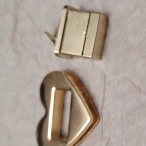 Fermoir a serrure tournante en forme de cœur métallique pour sac à main 35 MM – Image 4