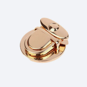 Fermoir à pression pour sac à main en métal doré – Image 1