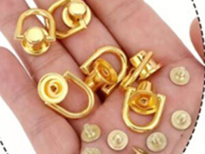 BOUCLE RIVET 10 MM EN D BOLT DORE – Image 3