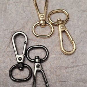 Mousqueton pivotant rond en métal 15 mm – Image 1