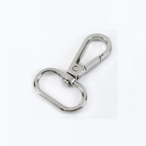 Mousqueton pivotant rond en métal de 38mm – Image 2