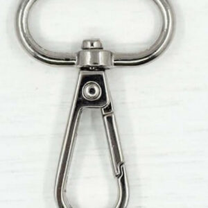 Mousqueton pivotant rond en métal de 38mm – Image 3