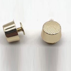 Pied de sac rivet à cône plat 13 mm doré – Image 1