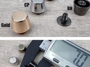 Pied de sac rivet à cône plat 13 mm doré – Image 2