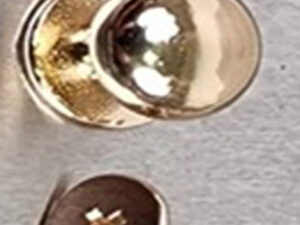 Rivet ou vis Chicago bombé (ou tête de moine)10 MM doré – Image 1