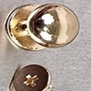 Rivet ou vis Chicago bombé (ou tête de moine)108 MM doré – Image 1