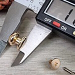 Rivet ou vis Chicago bombé (ou tête de moine)108 MM doré – Image 2