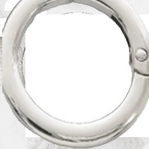 Mousqueton Anneau O pour Sac – 19 mm Métal Argenté – Image 1